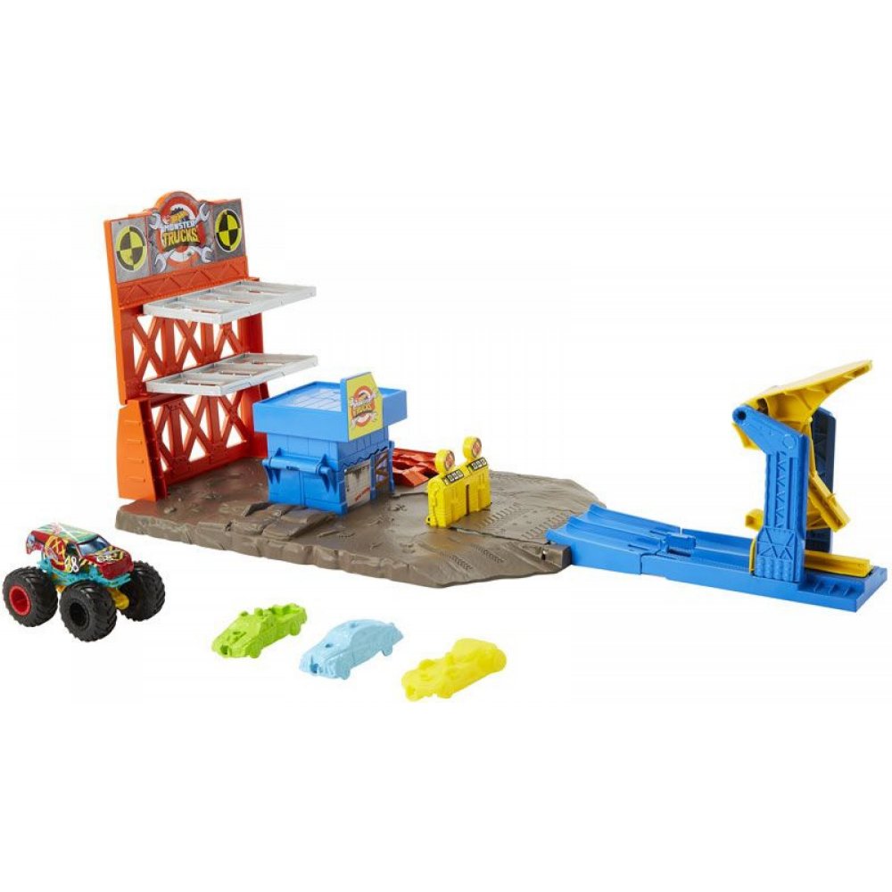 Hot Wheels Monster Trucks Super Explosions & Collisions Set