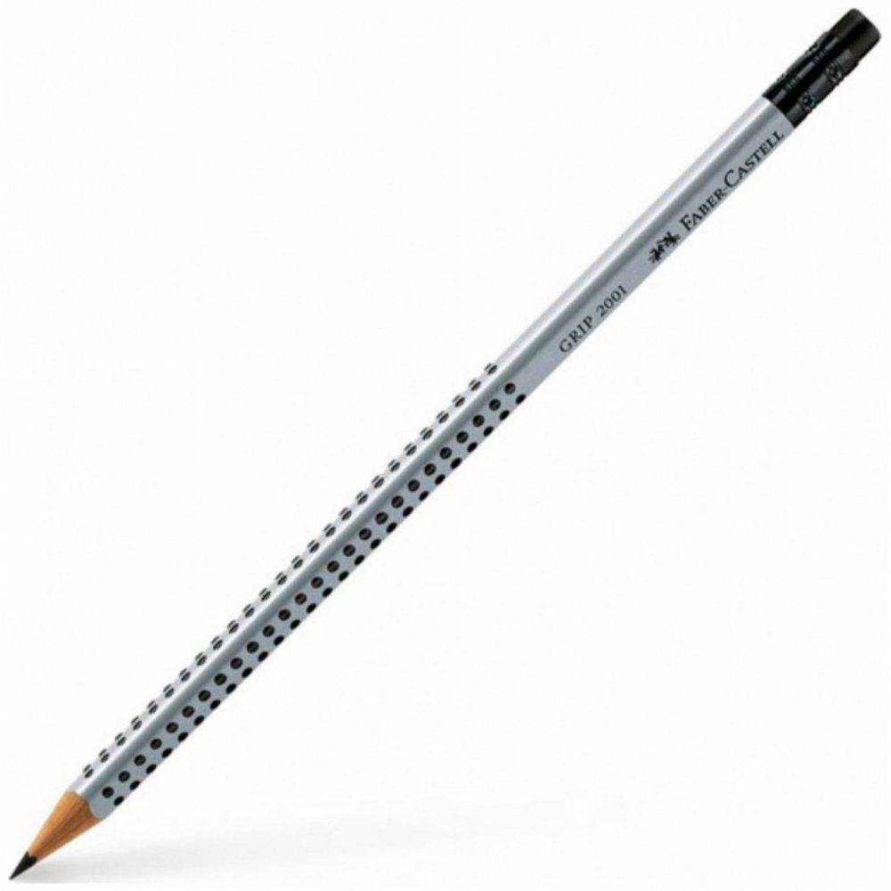 Faber-Castell Grip 2001 HB Pencil With Gray Eraser