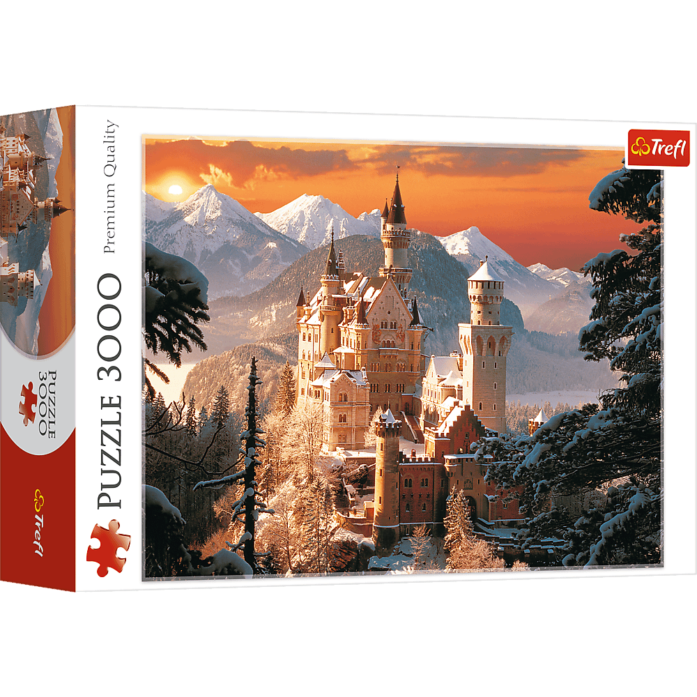 Puzzle Wintry Neuschwanstein Castle, Germany 3000 pieces