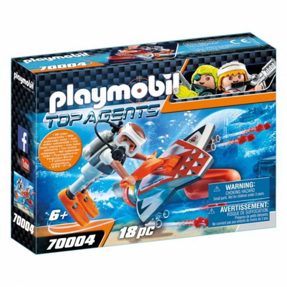 Playmobil Υποθαλάσσιο Τζετ Της Spy Team