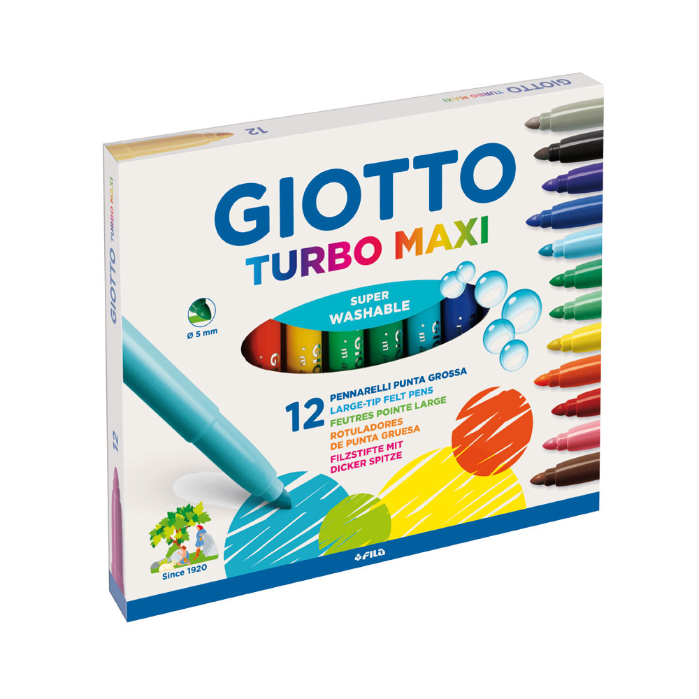 Giotto Μαρκαδόροι Turbo Maxi 12 Τεμ