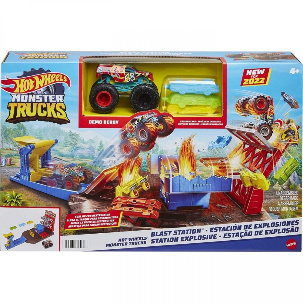 Hot Wheels Monster Trucks Super Explosions & Collisions Set