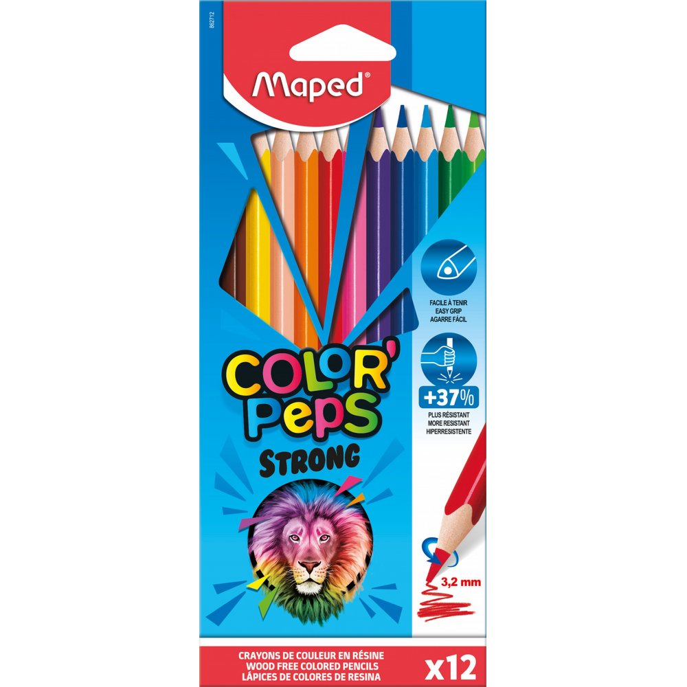 MAPED Strong wood paints 12 pieces