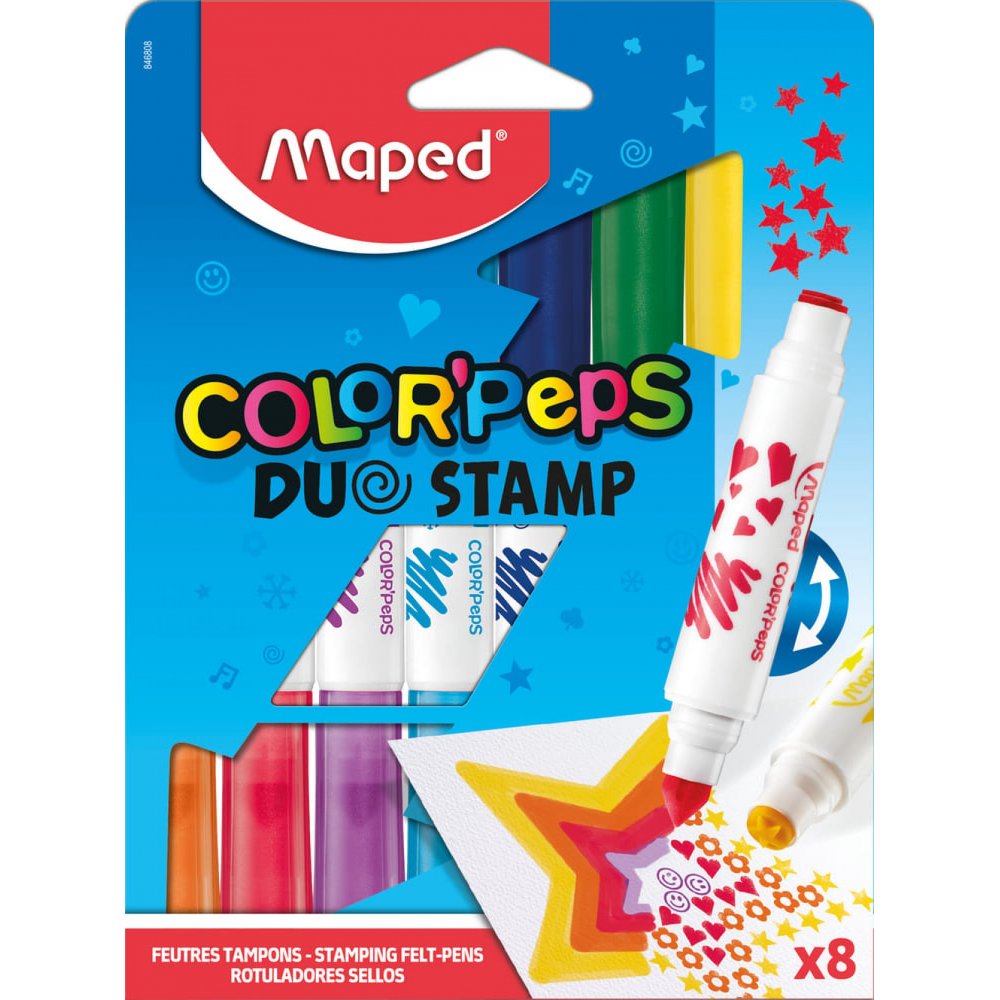 Markers with stamps