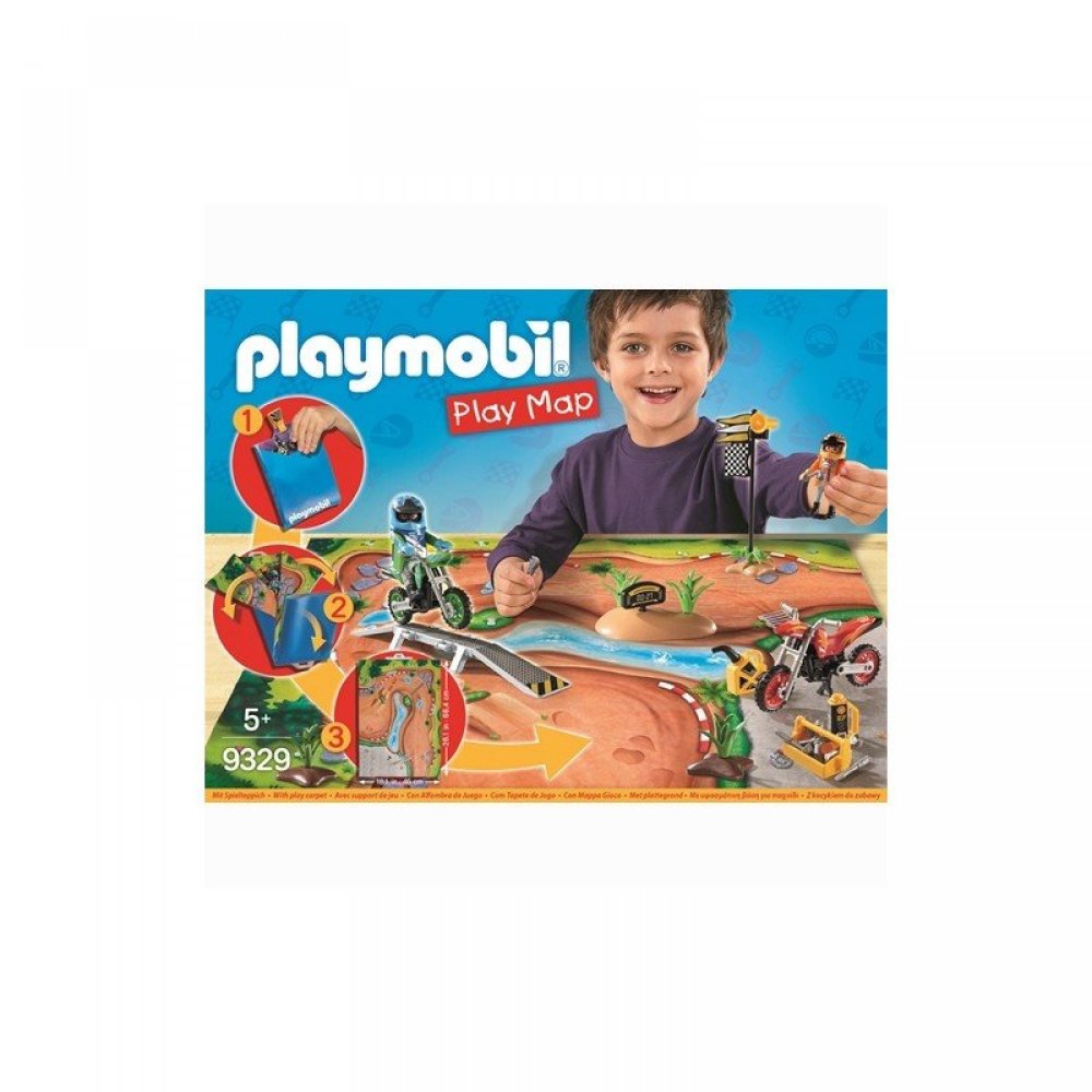 Playmobil Επιφάνεια Παιχνιδιού "Πίστα Motocross"
