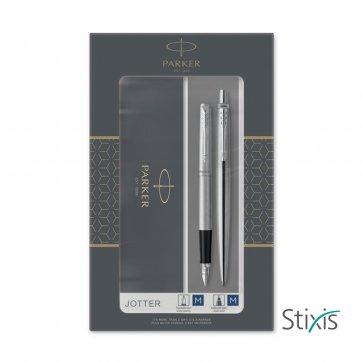 Parker Pen Company PARKER JOTTER CR SET (FP + BP) ST. STEEL CT