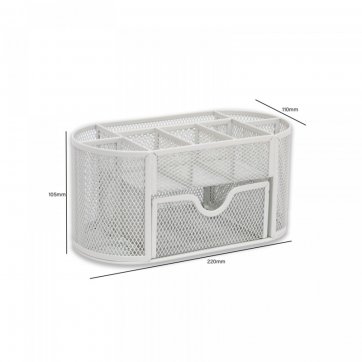 OSCO OSCO Wire White Desk Organizer
