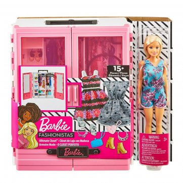 Mattel Mattel Barbie Fashionistas Barbie's Wardrobe GBK12