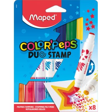 Maped Markers with stamps